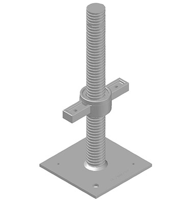 Adjustable base jack (Solid Screw)